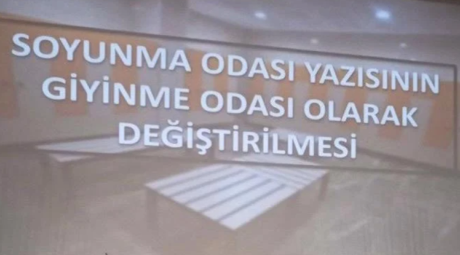 Rektörden büyük icraat! Soyunma odasını giyinme odası yaptı