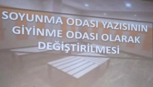 Rektörden büyük icraat! Soyunma odasını giyinme odası yaptı