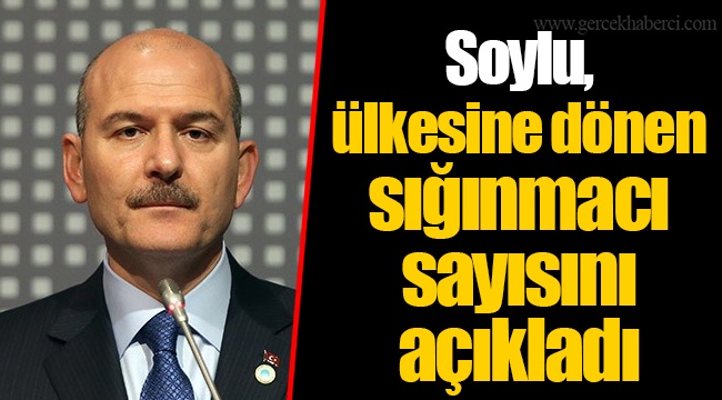 Soylu, ülkesine dönen sığınmacı sayısını açıkladı