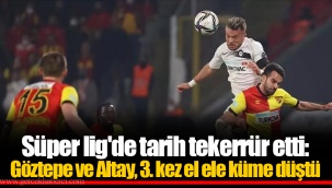 Süper lig'de tarih tekerrür etti: Göztepe ve Altay, 3. kez el ele küme düştü
