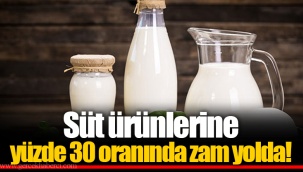Süt ürünlerine yüzde 30 oranında zam yolda!