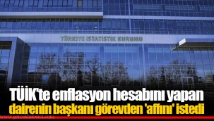 TÜİK'te enflasyon hesabını yapan dairenin başkanı görevden 'affını' istedi