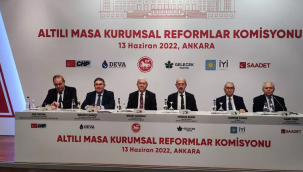6'lı masanın 'Kurumsal Reformlar Komisyonu' raporu açıklandı