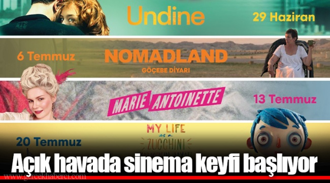 Açık havada sinema keyfi başlıyor