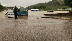 Ankara'nın Akyurt ilçesinde sel