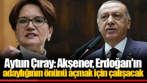 Aytun Çıray: Akşener, Erdoğan'ın adaylığının önünü açmak için çalışacak
