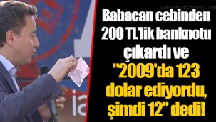 Babacan cebinden 200 TL'lik banknotu çıkardı ve