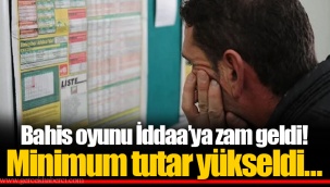 Bahis oyunu İddaa’ya zam geldi! Minimum tutar yükseldi…