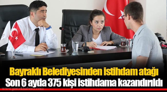 Bayraklı Belediyesinden istihdam atağı