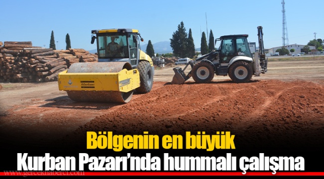 Bölgenin en büyük Kurban Pazarı’nda hummalı çalışma