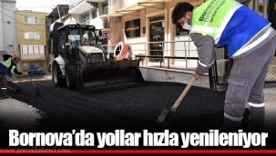 Bornova’da yollar hızla yenileniyor