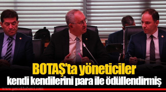 BOTAŞ’ta yöneticiler kendi kendilerini para ile ödüllendirmiş