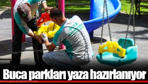 Buca parkları yaza hazırlanıyor