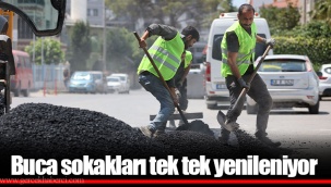 Buca sokakları tek tek yenileniyor