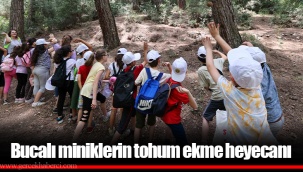 Bucalı miniklerin tohum ekme heyecanı