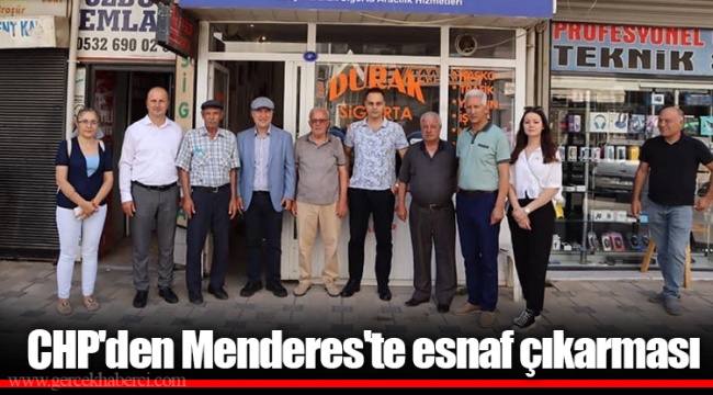CHP'den Menderes'te esnaf çıkarması