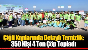 Çiğli Kıyılarında Detaylı Temizlik: 350 Kişi 4 Ton Çöp Topladı