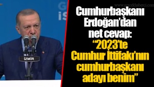 Cumhurbaşkanı Erdoğan’dan net cevap: “2023’te Cumhur İttifakı’nın cumhurbaşkanı adayı benim”