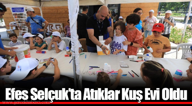 Efes Selçuk’ta Atıklar Kuş Evi Oldu