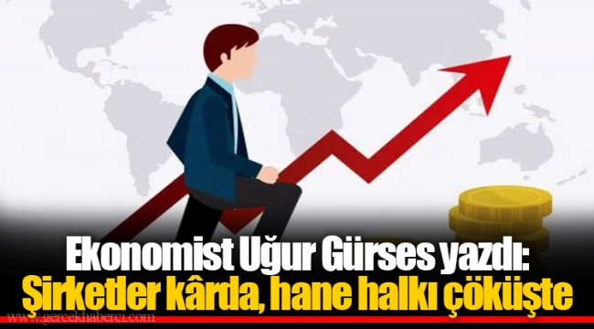 Ekonomist Uğur Gürses yazdı: Şirketler kârda, hane halkı çöküşte