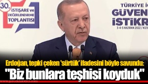 Erdoğan, tepki çeken 'sürtük' ifadesini böyle savundu: