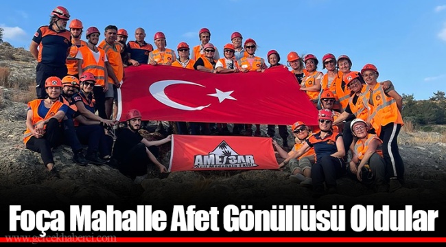Foça Mahalle Afet Gönüllüsü Oldular