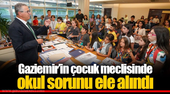 Gaziemir’in çocuk meclisinde okul sorunu ele alındı