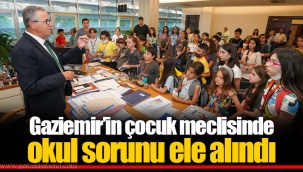 Gaziemir’in çocuk meclisinde okul sorunu ele alındı