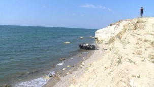 Haciz gelen otomobilini uçurumdan attı