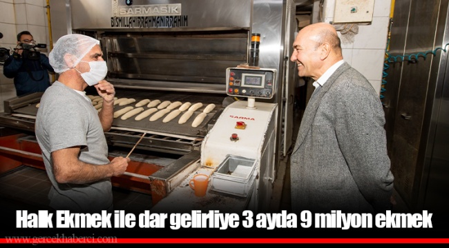 Halk Ekmek ile dar gelirliye 3 ayda 9 milyon ekmek 