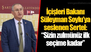 İçişleri Bakanı Süleyman Soylu’ya seslenen Sertel: “Sizin zulmünüz ilk seçime kadar”