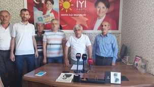 İYİ Parti Kahta İlçe Teşkilatı istifa etti