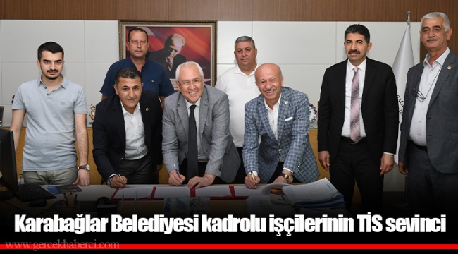 Karabağlar Belediyesi kadrolu işçilerinin TİS sevinci