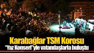 Karabağlar TSM Korosu “Yaz Konseri”yle vatandaşlarla buluştu