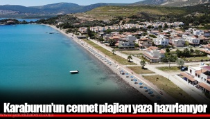 Karaburun’un cennet plajları yaza hazırlanıyor