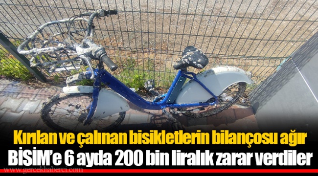Kırılan ve çalınan bisikletlerin bilançosu ağır 