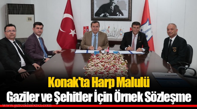 Konak'ta Harp Malulü Gaziler ve Şehitler İçin Örnek Sözleşme
