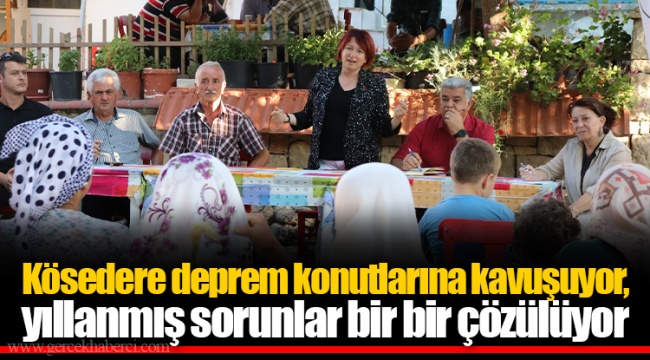 Kösedere deprem konutlarına kavuşuyor, yıllanmış sorunlar bir bir çözülüyor