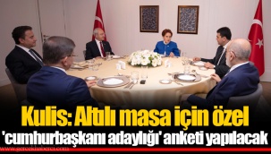 Kulis: Altılı masa için özel 'cumhurbaşkanı adaylığı' anketi yapılacak
