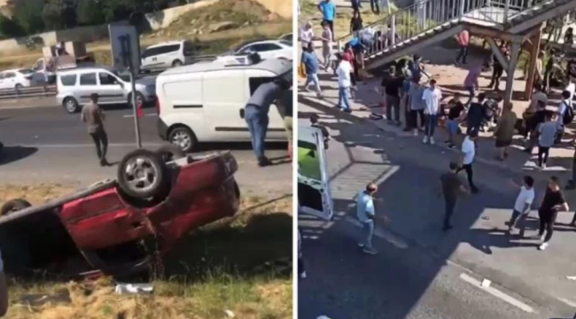Kumburgaz'da otomobil durağa girdi: Çok sayıda yaralı!