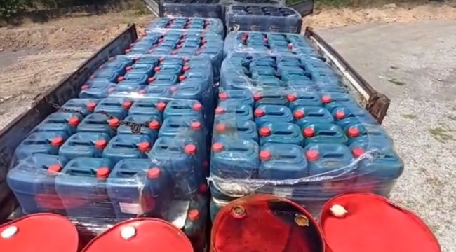 Malatya’da 12 bin 535 litre kaçak akaryakıt ele geçirildi