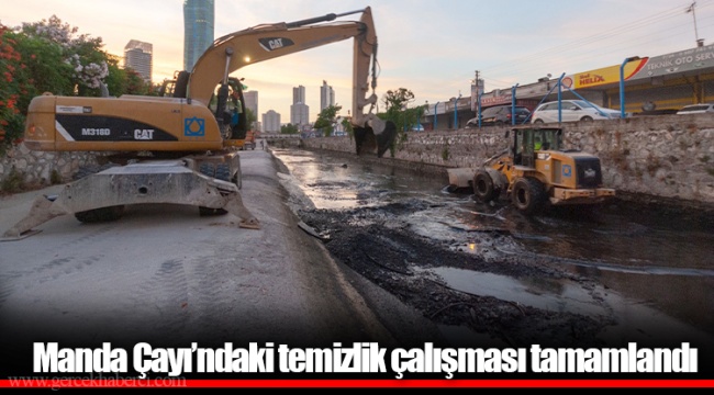 Manda Çayı’ndaki temizlik çalışması tamamlandı