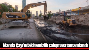 Manda Çayı’ndaki temizlik çalışması tamamlandı
