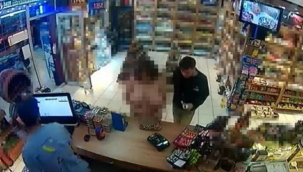 Markette 'üstsüz' alışveriş yaptı: Soruşturma başlatıldı