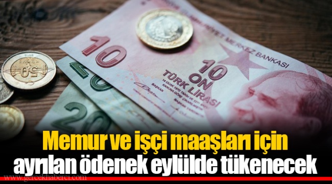 Memur ve işçi maaşları için ayrılan ödenek eylülde tükenecek