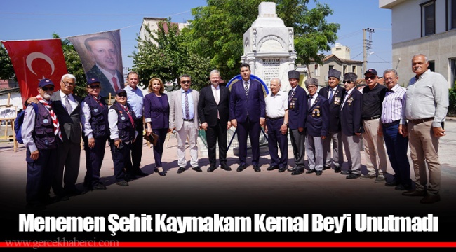 Menemen Şehit Kaymakam Kemal Bey’i Unutmadı