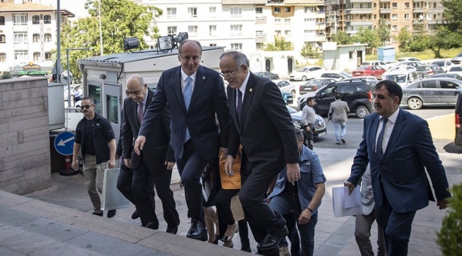 MHP Genel Başkanı Bahçeli, Memleket Partisi Genel Başkanı İnce ile görüştü