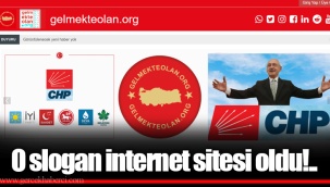 O slogan internet sitesi oldu!..