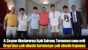 Oran’dan çok uluslu turnuvaya çok uluslu kapanış