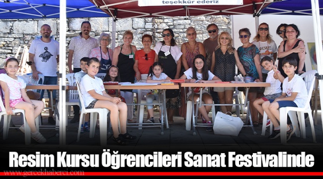 Resim Kursu Öğrencileri Sanat Festivalinde